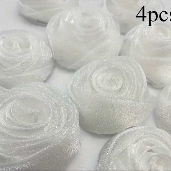 4”x 2” Purple Satin Roses | Embellished for Jewelry, Home & Clothing | New - Picture 7 of 9